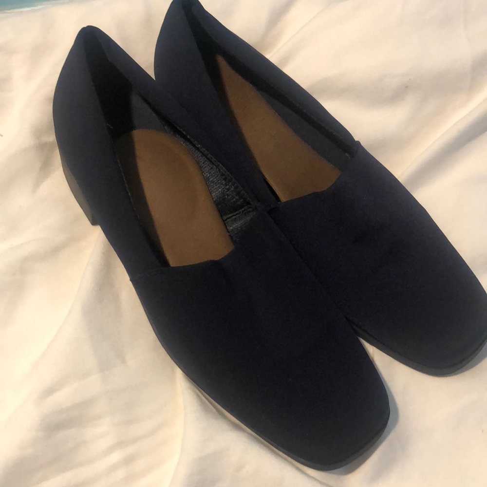 Navy slip on shoes size 7.5